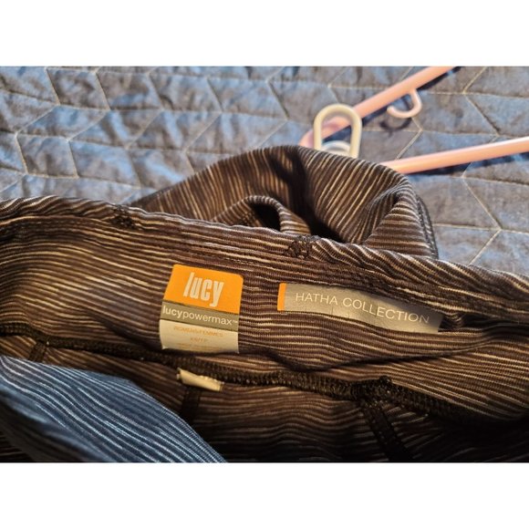 Lucy Powermax Size XS Hatha Collection Leggings Grey Marl Yoga Gym Ankle Length - Picture 5 of 11